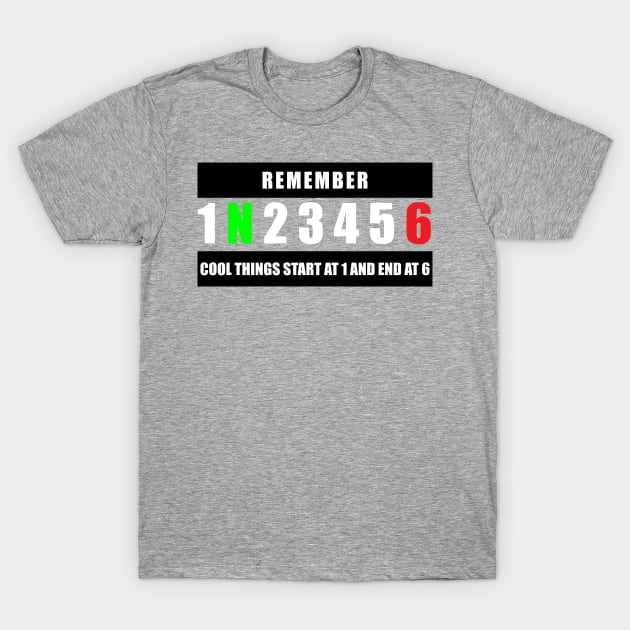 Cool Things Start At 1 And End At 6 T-Shirt by StoneOfFlames